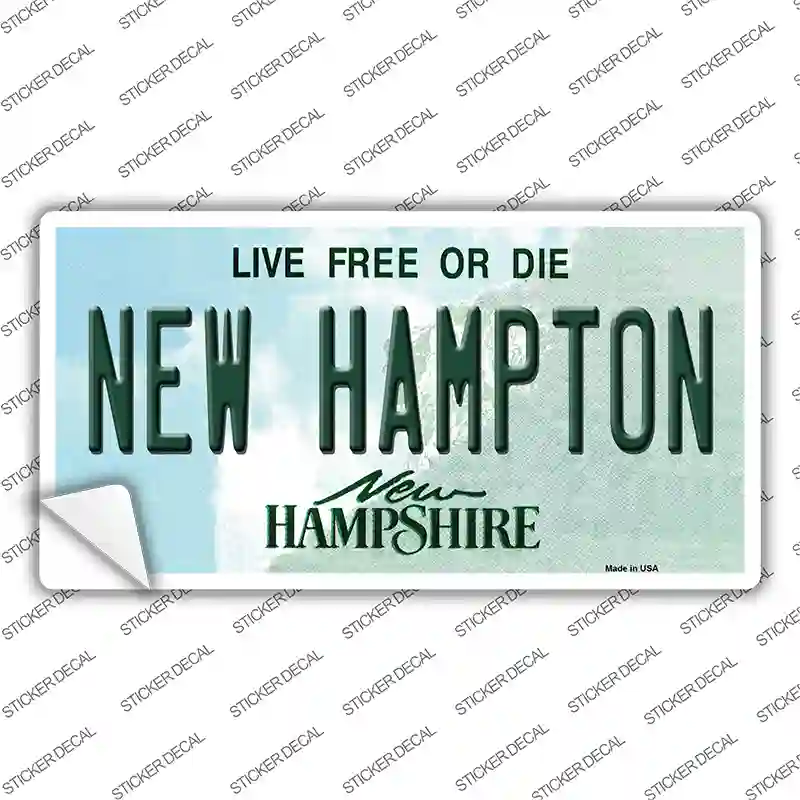 New Hampton New Hampshire Novelty Sticker Decal
