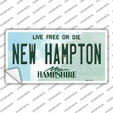 New Hampton New Hampshire Novelty Sticker Decal
