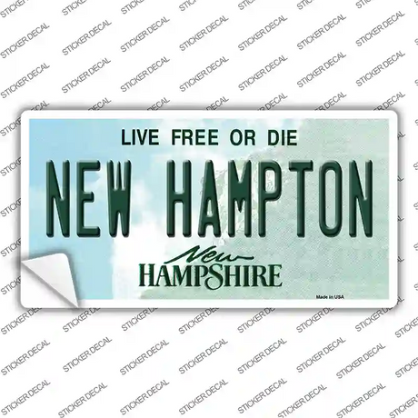 New Hampton New Hampshire Novelty Sticker Decal