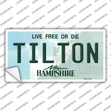 Tilton New Hampshire Novelty Sticker Decal