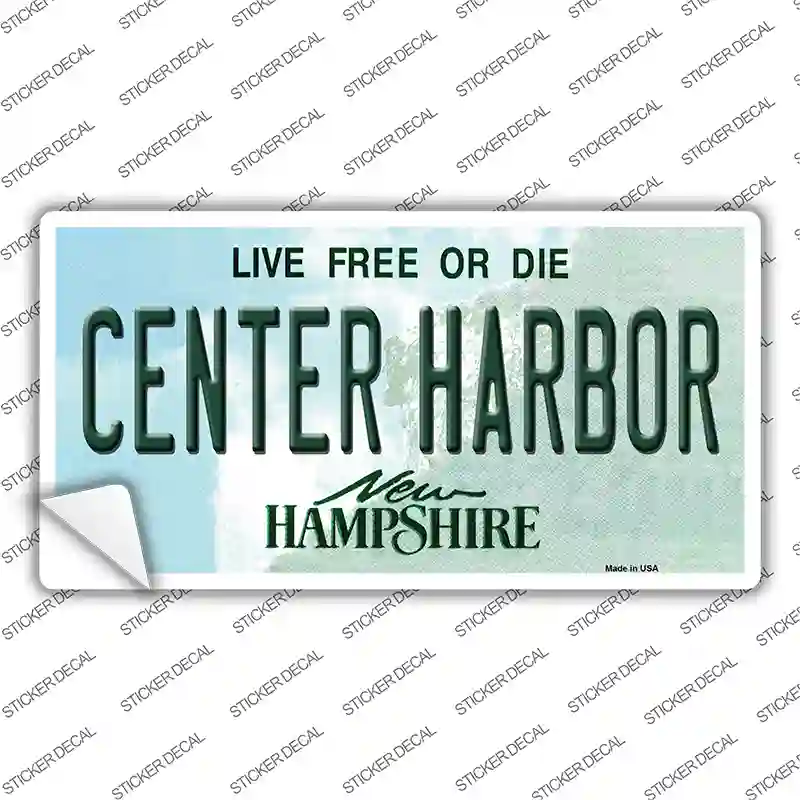 Center Harbor New Hampshire Novelty Sticker Decal