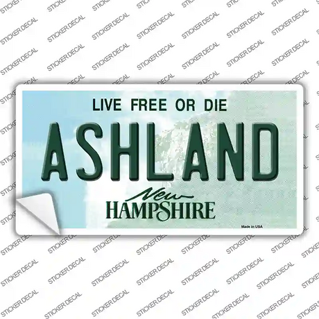 Ashland New Hampshire Novelty Sticker Decal