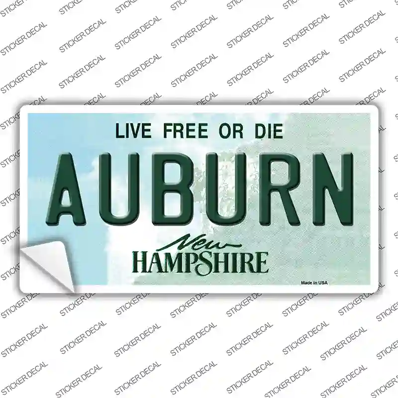Auburn New Hampshire Novelty Sticker Decal