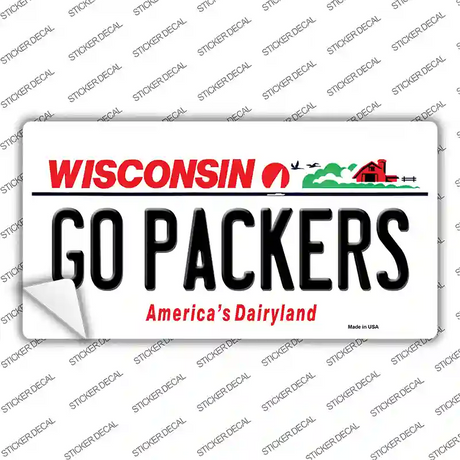 Go Packers Wisconsin Novelty Sticker Decal