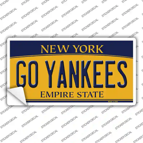 Go Yankees New York Novelty Sticker Decal