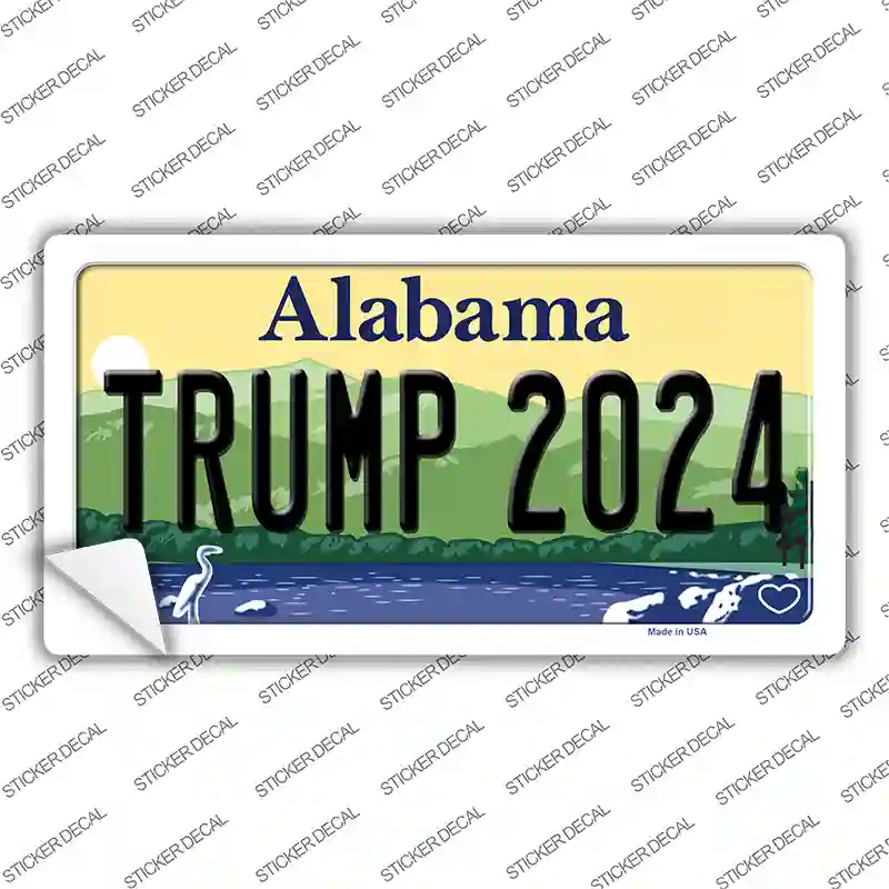 Trump 2024 Alabama Novelty Sticker Decal