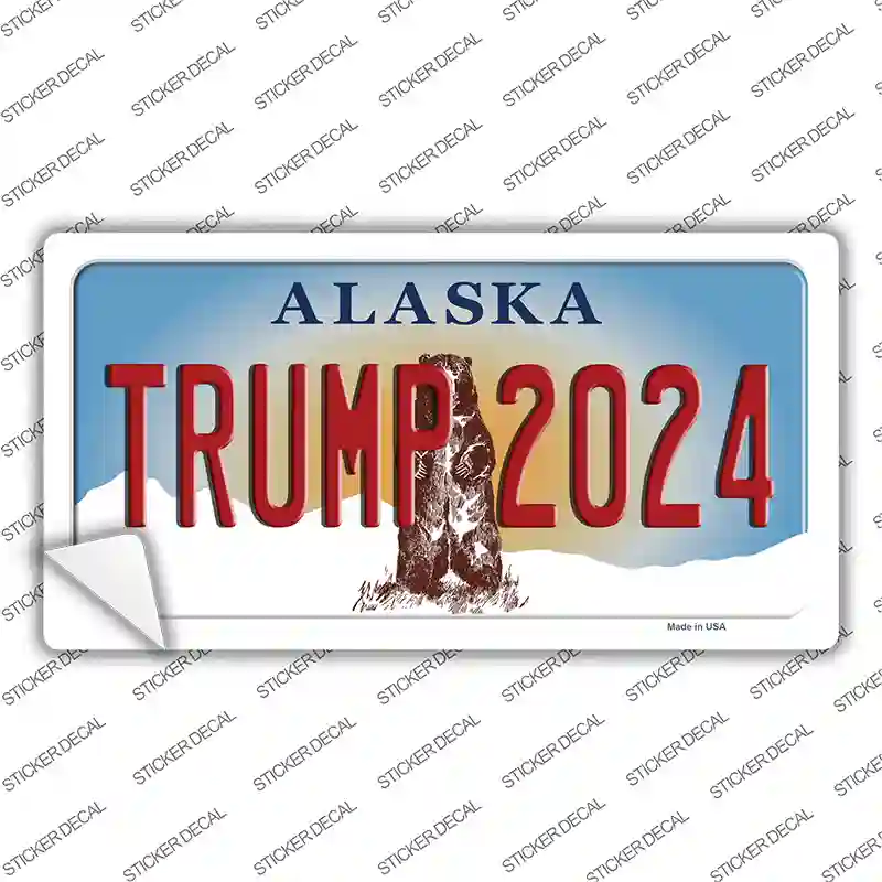 Trump 2024 Alaska Novelty Sticker Decal