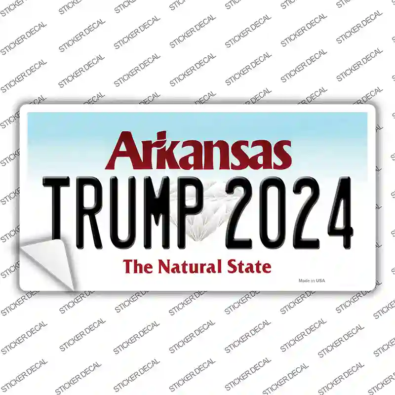 Trump 2024 Arkansas Novelty Sticker Decal