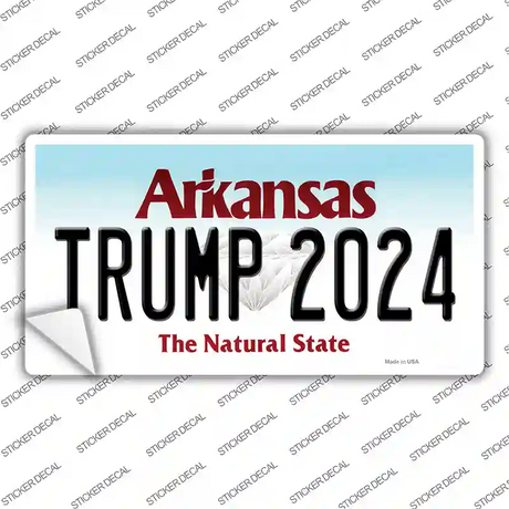 Trump 2024 Arkansas Novelty Sticker Decal