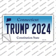 Trump 2024 Connecticut Novelty Sticker Decal