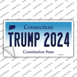 Trump 2024 Connecticut Novelty Sticker Decal