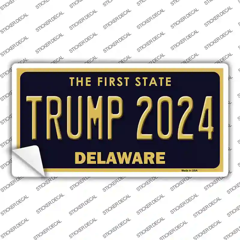 Trump 2024 Delaware Novelty Sticker Decal