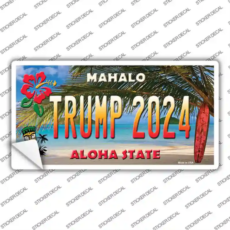 Trump 2024 Hawaii Novelty Sticker Decal