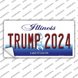 Trump 2024 Illinois Novelty Sticker Decal