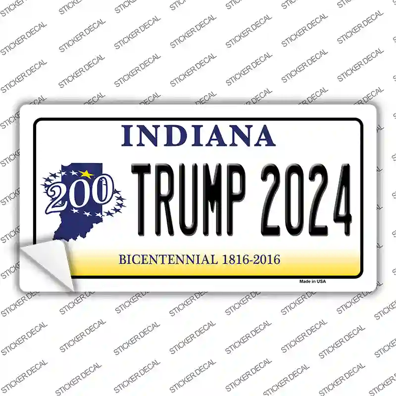 Trump 2024 Indiana Novelty Sticker Decal