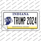 Trump 2024 Indiana Novelty Sticker Decal