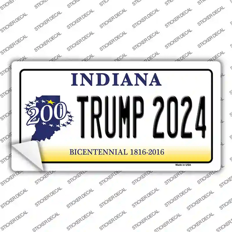 Trump 2024 Indiana Novelty Sticker Decal