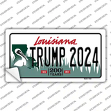 Trump 2024 Louisiana Novelty Sticker Decal