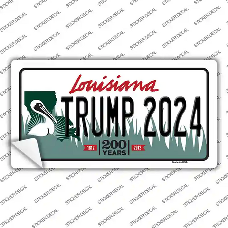 Trump 2024 Louisiana Novelty Sticker Decal