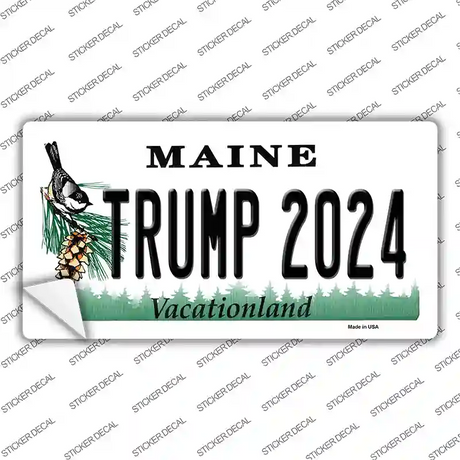 Trump 2024 Maine Novelty Sticker Decal