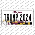 Trump 2024 Maryland Novelty Sticker Decal