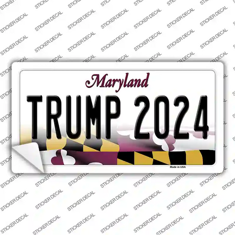 Trump 2024 Maryland Novelty Sticker Decal