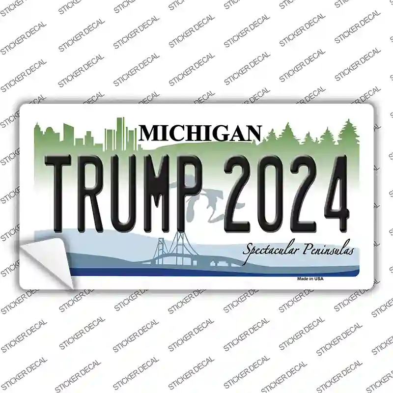 Trump 2024 Michigan Novelty Sticker Decal