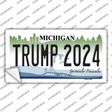 Trump 2024 Michigan Novelty Sticker Decal
