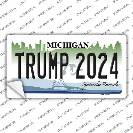 Trump 2024 Michigan Novelty Sticker Decal