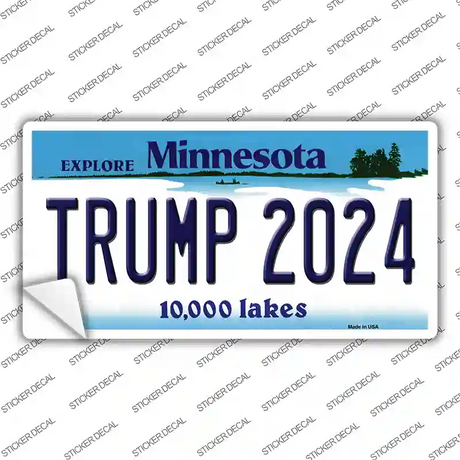 Trump 2024 Minnesota Novelty Sticker Decal