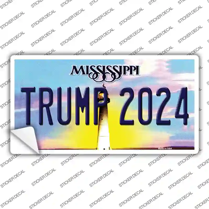 Trump 2024 Mississippi Novelty Sticker Decal