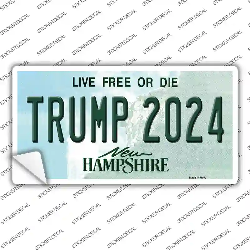 Trump 2024 New Hampshire Novelty Sticker Decal