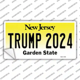 Trump 2024 New Jersey Novelty Sticker Decal