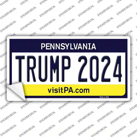 Trump 2024 Pennsylvania Novelty Sticker Decal