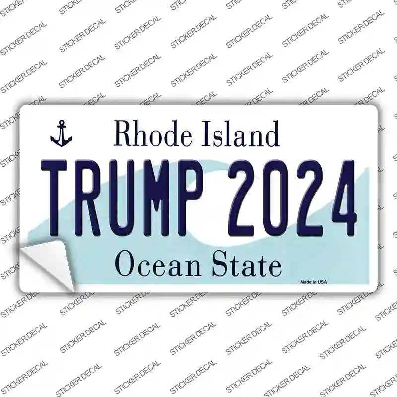 Trump 2024 Rhode Island Novelty Sticker Decal