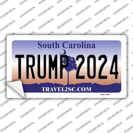 Trump 2024 South Carolina Novelty Sticker Decal