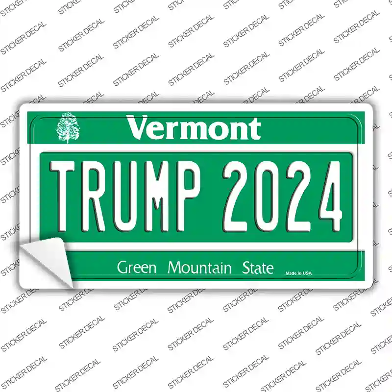 Trump 2024 Vermont Novelty Sticker Decal
