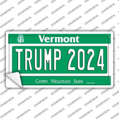 Trump 2024 Vermont Novelty Sticker Decal