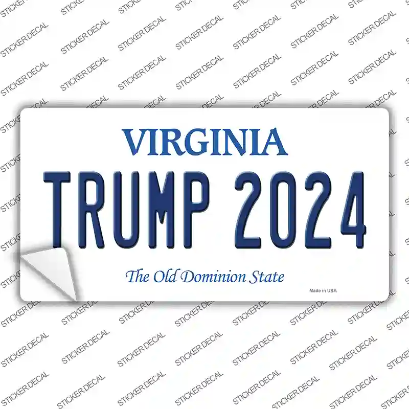 Trump 2024 Virginia Novelty Sticker Decal