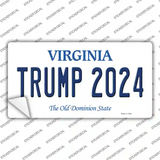 Trump 2024 Virginia Novelty Sticker Decal
