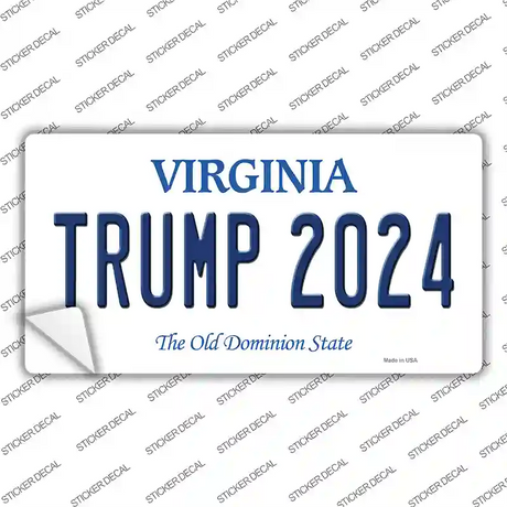 Trump 2024 Virginia Novelty Sticker Decal