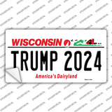 Trump 2024 Wisconsin Novelty Sticker Decal