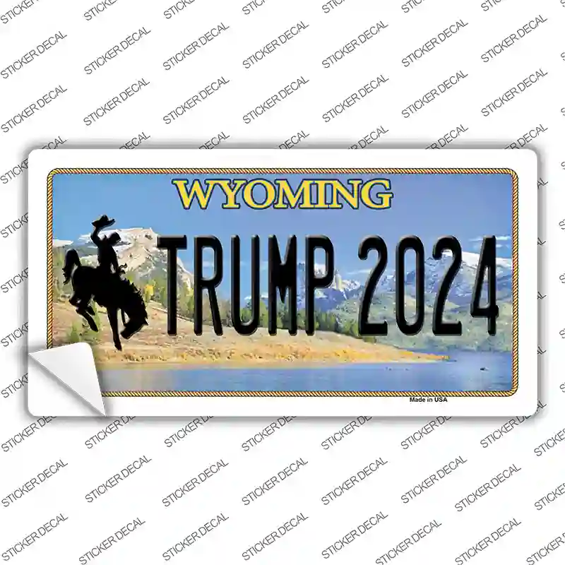 Trump 2024 Wyoming Novelty Sticker Decal