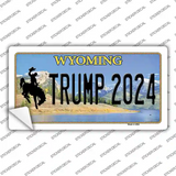 Trump 2024 Wyoming Novelty Sticker Decal