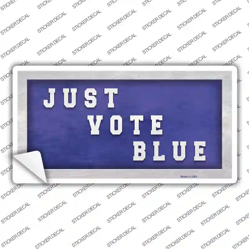 Just Vote Blue Novelty Sticker Decal