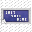 Just Vote Blue Novelty Sticker Decal