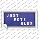 Just Vote Blue Novelty Sticker Decal