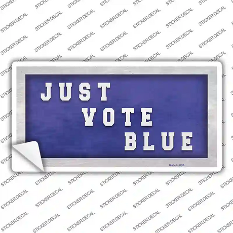 Just Vote Blue Novelty Sticker Decal