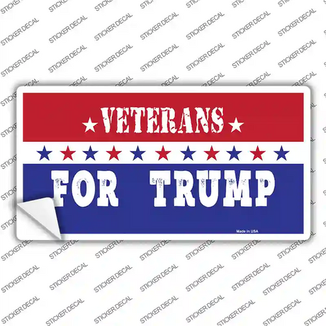 Veterans For Trump Novelty Sticker Decal