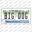 Michigan Big Dog Novelty Sticker Decal